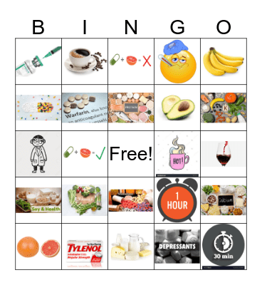 Food: Friend or Foe?  Bingo Card