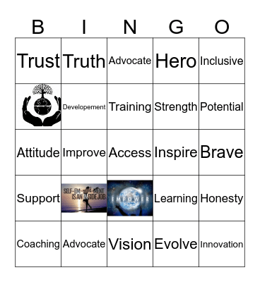 Empowerment bingo Card