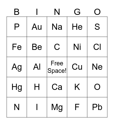 Ele"mint" BINGO! Bingo Card