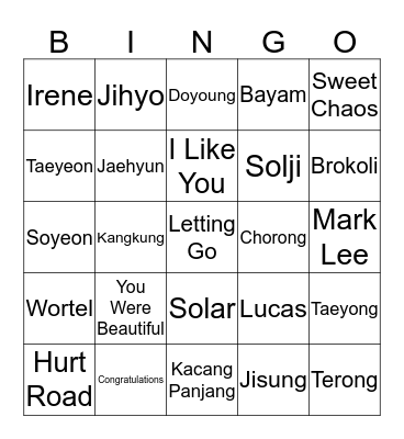 BuiBui Bingo Card