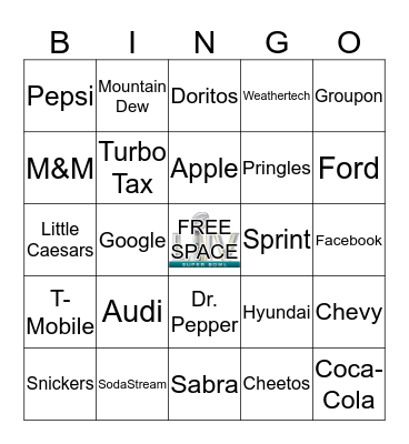 COMMERCIAL BINGO Card