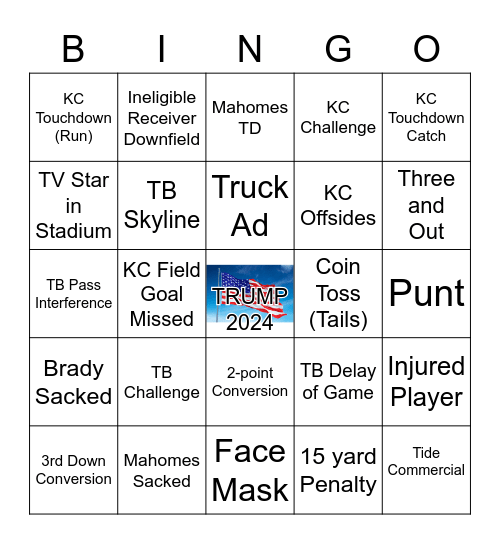 Roufs Super Bowl LIV Bingo Card