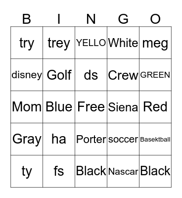 SUPER BOWL - 2020 Bingo Card