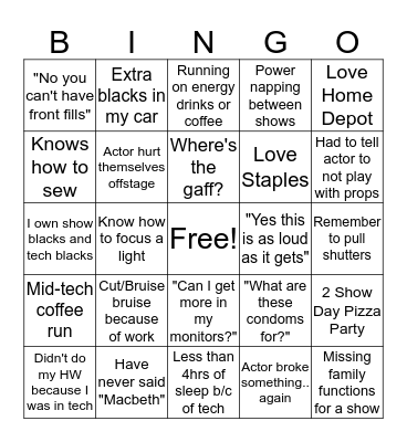 TECH BINGO Card