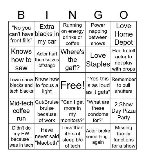 TECH BINGO Card