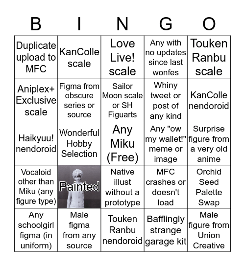 Wonfes bingo! Bingo Card