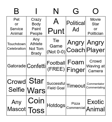 EC BINGO Card