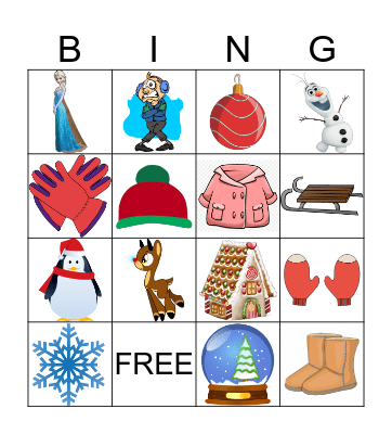 WINTER Bingo Card