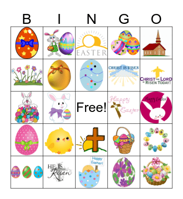 Easter Bingo Card