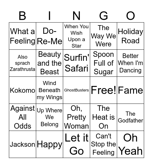 ROUND 1 Bingo Card