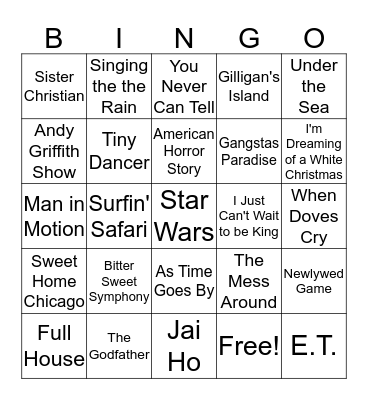 ROUND 1 Bingo Card