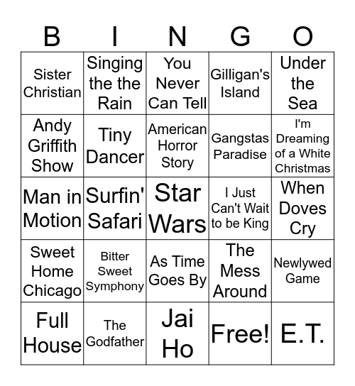 ROUND 1 Bingo Card