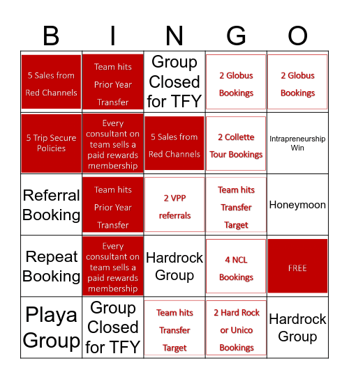 Love is in the Air Bingo Card