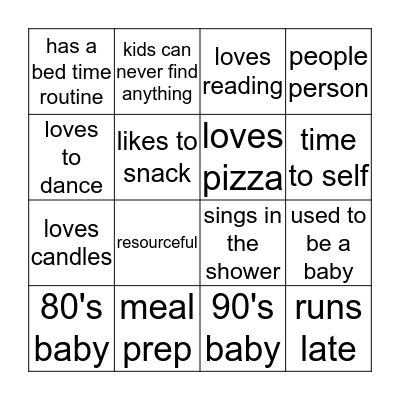 Get with the PAC Bingo Card