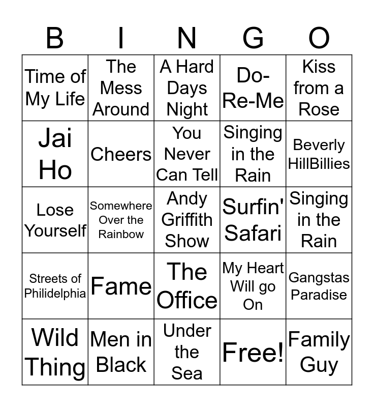 ROUND 3 Bingo Card
