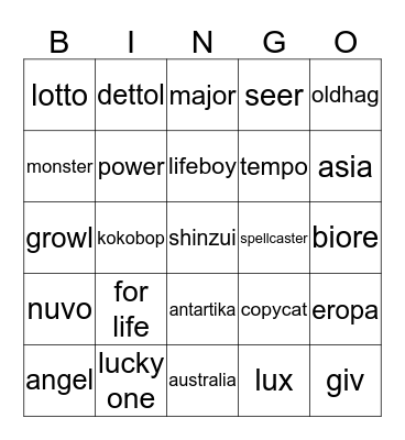 Bingo Barokah Bingo Card