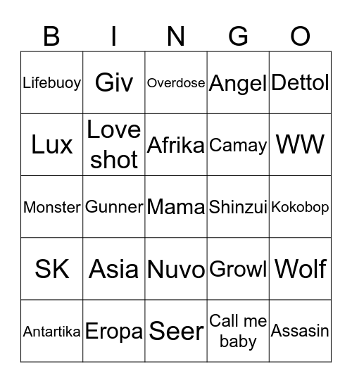 JOVES MENANG Bingo Card