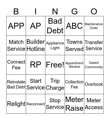 Banner Bingo Card