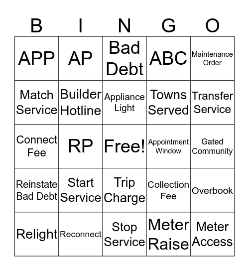 Banner Bingo Card
