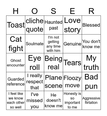 The most indecisive season ever Bingo Card