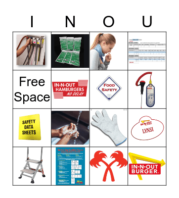 INO Safety Bingo Card