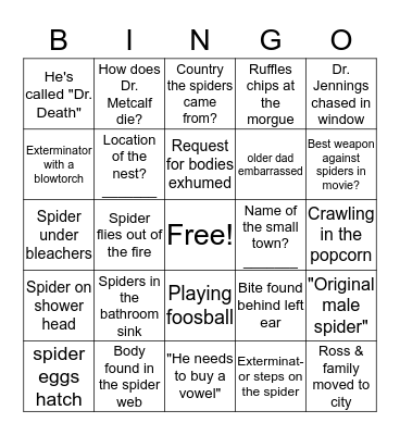 Healthy Fear? Bingo Card