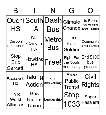Bingo Card