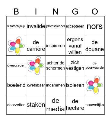 Nieuwsbegrip 1.5 Bingo Card