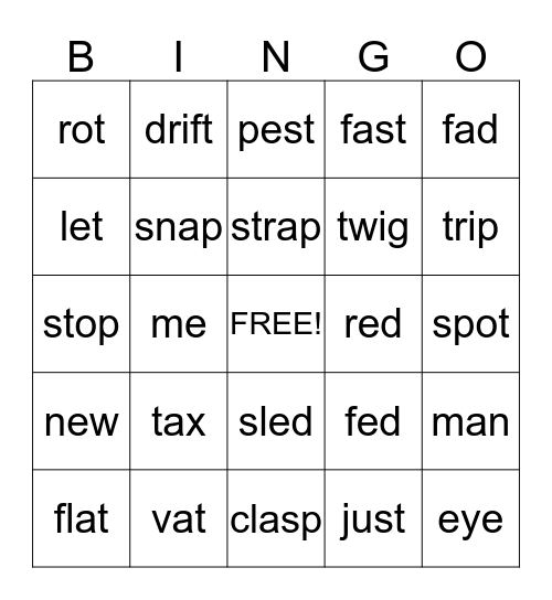 spelling-drill-2-bingo-card