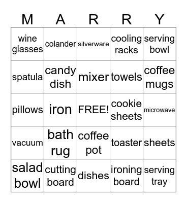 Ella & John Bingo Card