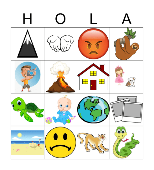 Q3- El Perezoso Bebé Bingo Card