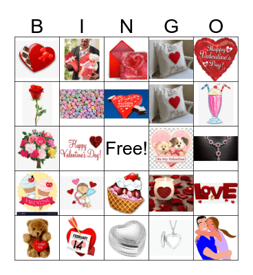 Valentine's Bingo Card