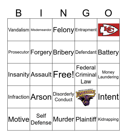 Business Law Chapter 2 Bingo Card