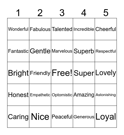 SWEET BINGO Card