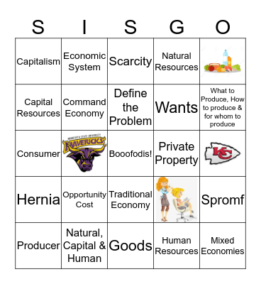 Ch. 1 Review  Bingo Card