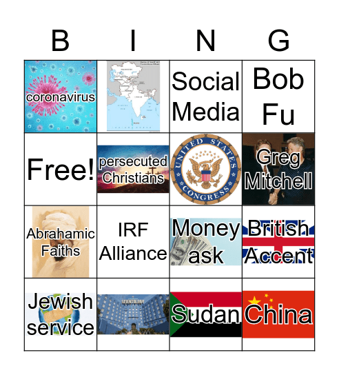 IRF Roundtable Bingo Card