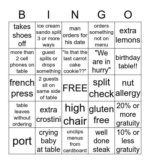 Magpie Bingo Delux Bingo Card
