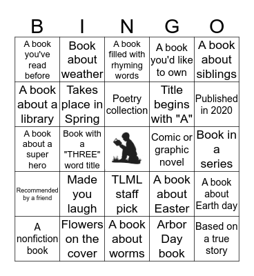April Book Bingo  Bingo Card