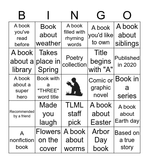 April Book Bingo  Bingo Card