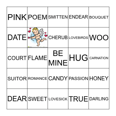 VALENTINES BINGO Card