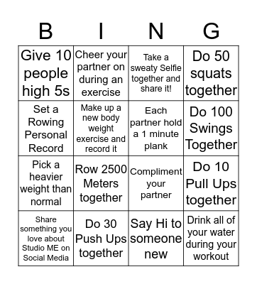 Share the Love BINGO Card