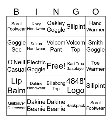 4848' Bingo Card