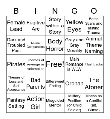 Writing Bingo Card