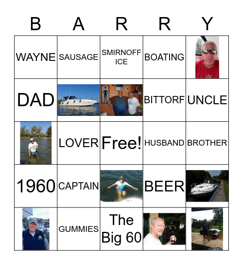 BARRY BIRTHDAY BINGO Card