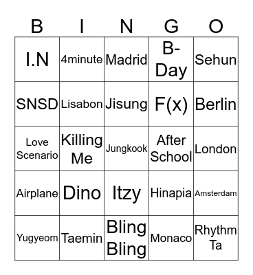 BuiBui Bingo Card