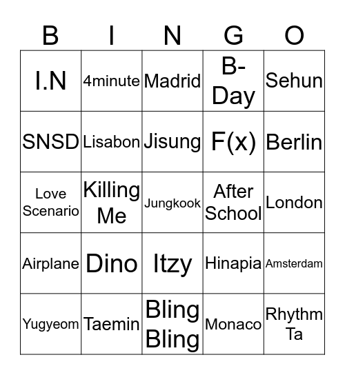 BuiBui Bingo Card