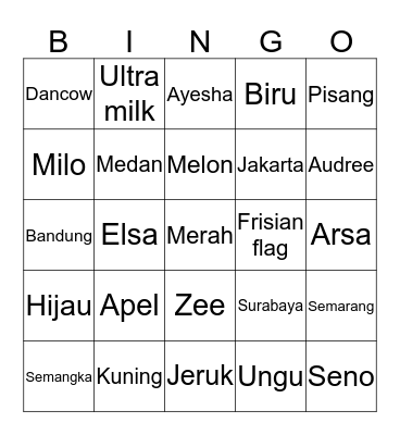 Bingo Card