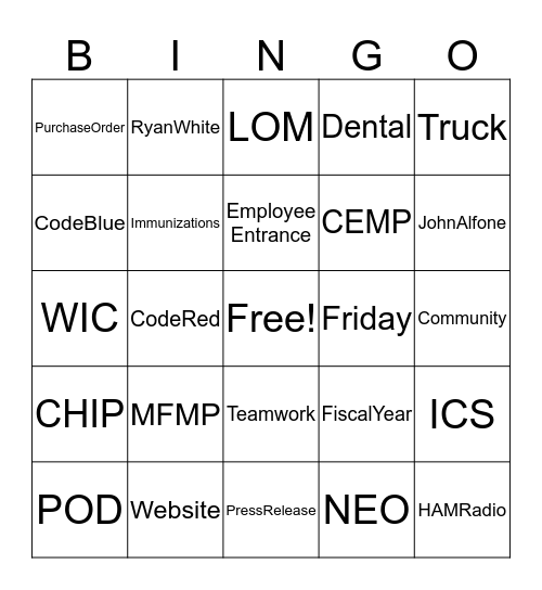 PHP Bingo!  Bingo Card