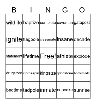 Wilson 4.2 bingo Card