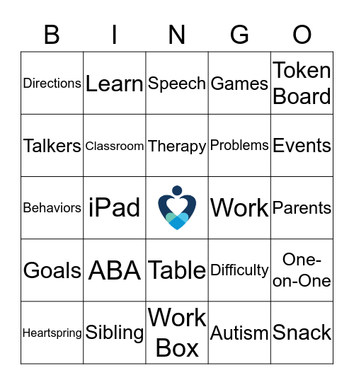 Heartspring Bingo Card